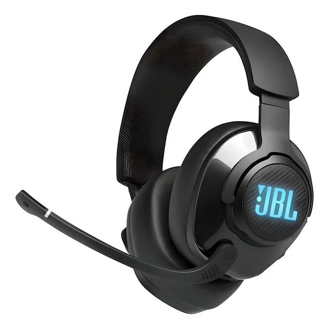 Auriculares Gamer Jbl Quantum 400 Microfono Negro Luz Led