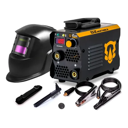 Máquina Solda Portátil Inversora Elétrica 120a + Máscara Preto 220v