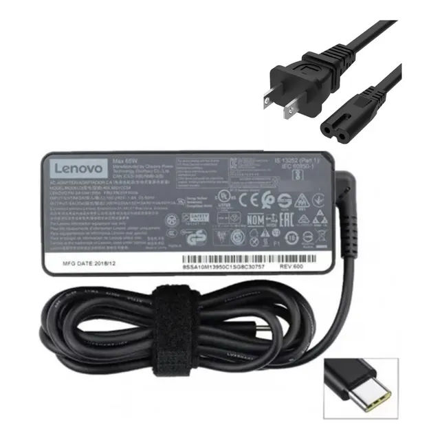 Cargador Original Lenovo Thinkpad T14 Tipo C 20v 3.25a 65w