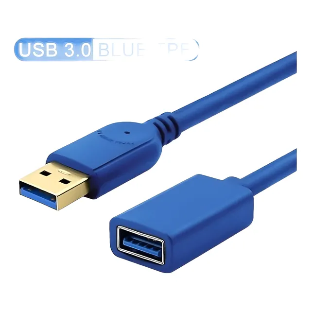 Cable De Extensión Usb 3,0 De Supervelocidad, Macho A Hembra
