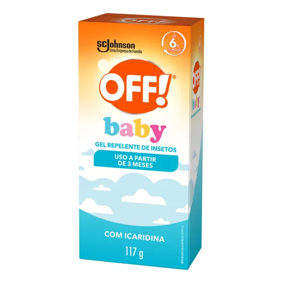 Repelente Baby OFF! com Icaridina Proteção por até 6h Loção em Gel 117g