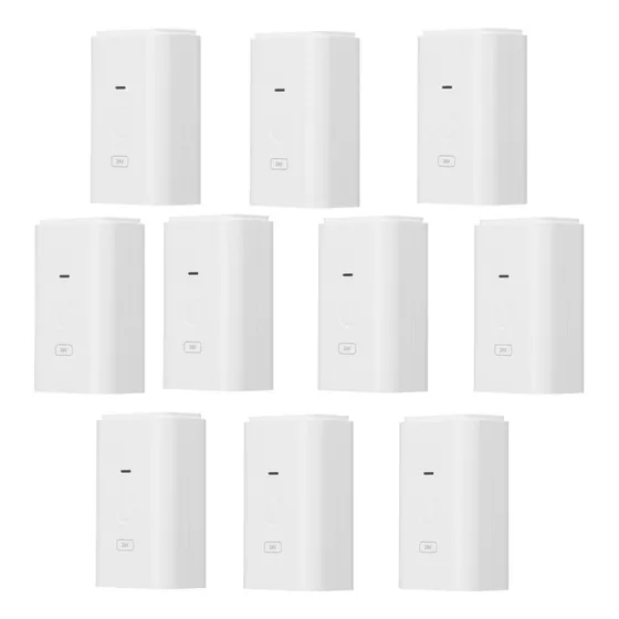 Kit 10 Pz Adaptador Poe Ubiquiti Gigabit 24 Vdc, 0.3 A 