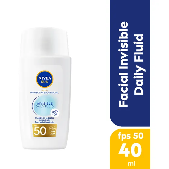 Protector Solar Facial Nivea Sun Invisible Daily Fluid 40ml