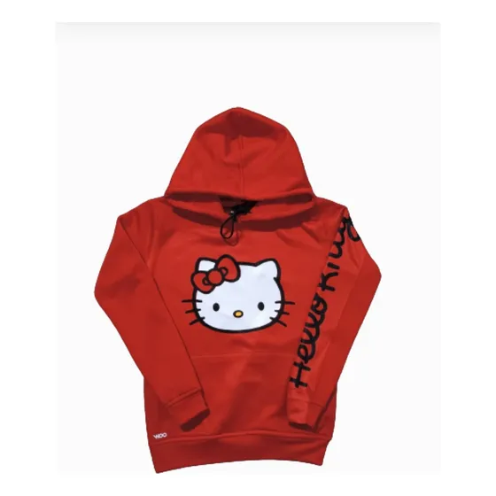 Suéter Hello Kitty Carita Manga Estampada Unisex 