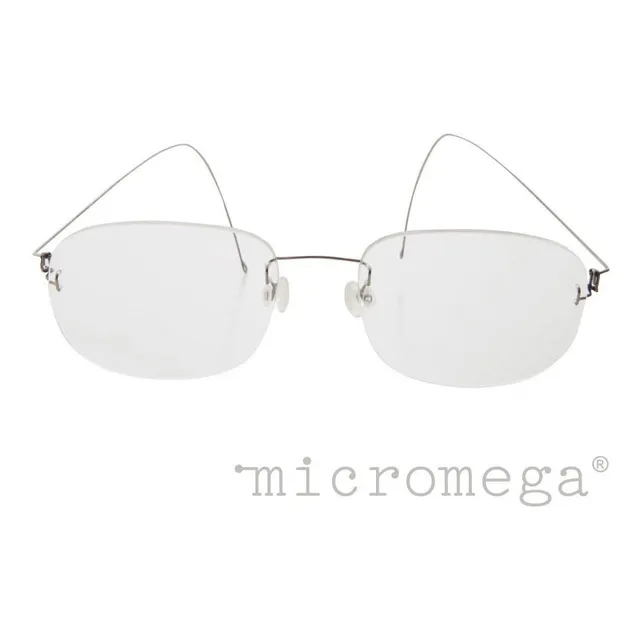 Lentes Armazón Micromega Original De Titanio De Tres Piezas