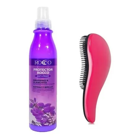 Kit Cepillo Antifrizz O Desenredante + Protector  Térmico