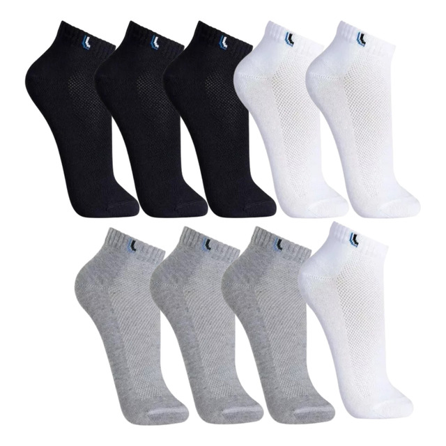 Kit 9 Pares Meias Lupo Cano Baixo Algodão Academia Original