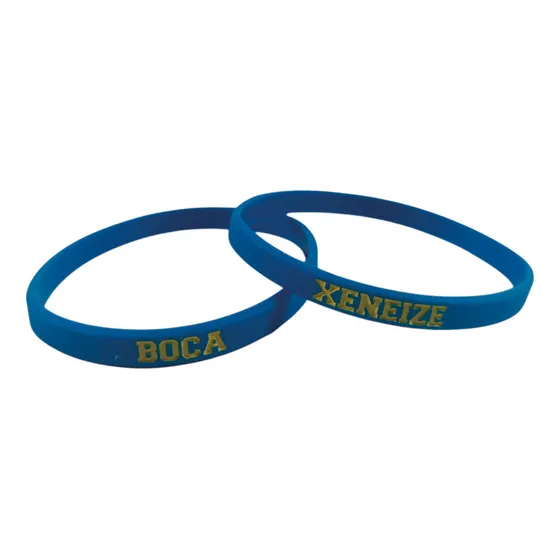 Pulseras De Silicona Slim - Bocas Juniors