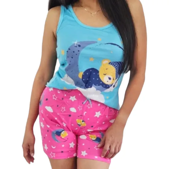 Pijamas Para Damas Suéter Franela Pantalon Short