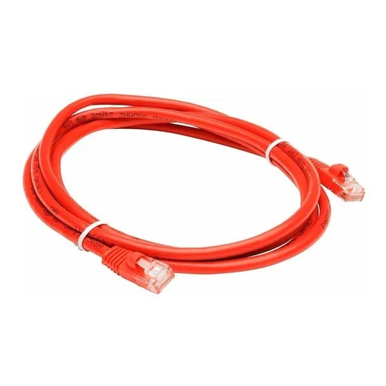 Cabo de rede Furukawa Utp Cat6 de 2 metros Rj45 Red Color Patch Cord