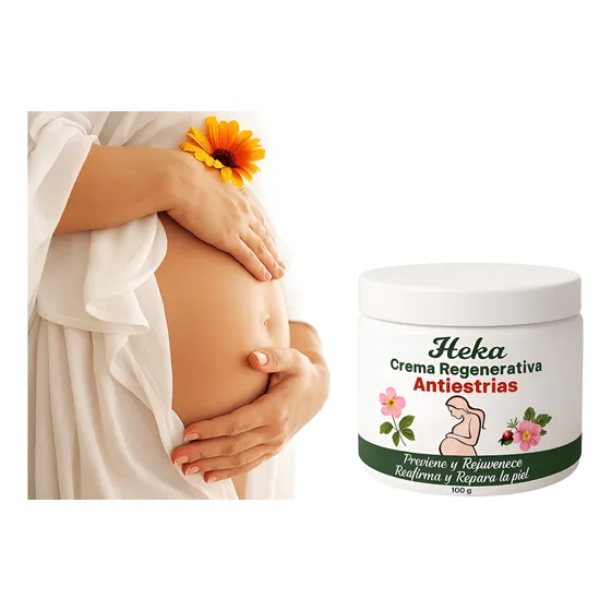 Crema Regeneradora Antiestrías 100% Natural Embarazada+vit E