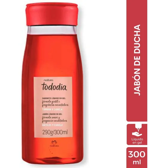 Jabón Líquido En Gel Dátiles Y Canela Tododia Natura 300 Ml