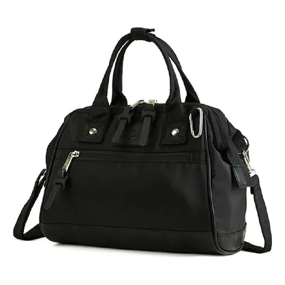 Morral Boca De Pez Everlast 100% Ligero Resistente Acabado De Los Herrajes Plats Color Negro Correa De Hombro Negro Diseño De La Tela Negro
