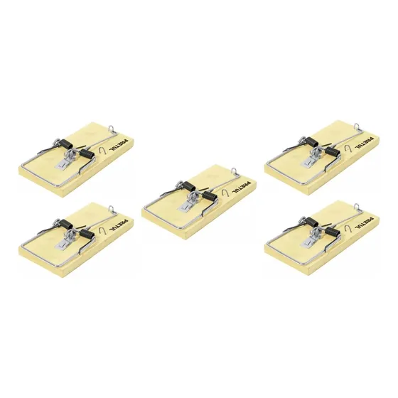 X5 Trampas De Madera Para Ratón