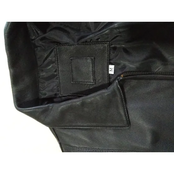 Chaqueta De Cuero Mujer Dama Talla M 2 Bolsillos Externos