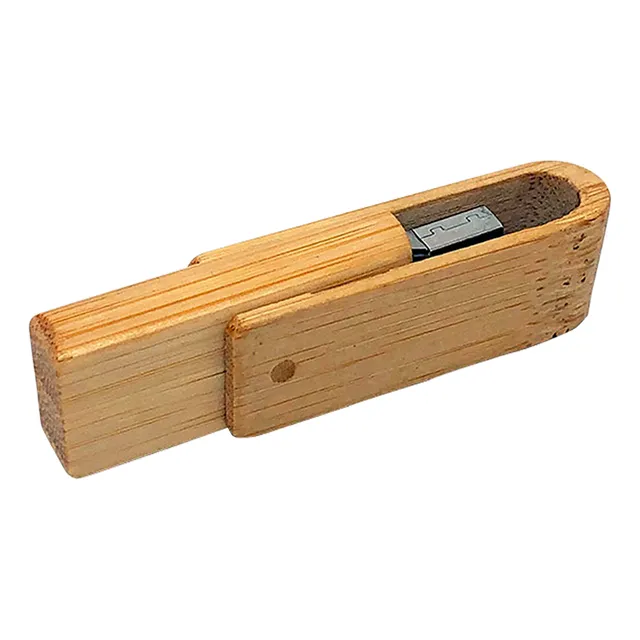 Usb Giratoria / Madera 8gb Kit 100 Pza