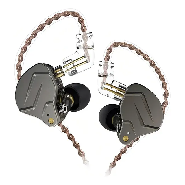 Auriculares Kz Zsn Pro con micrófono gris