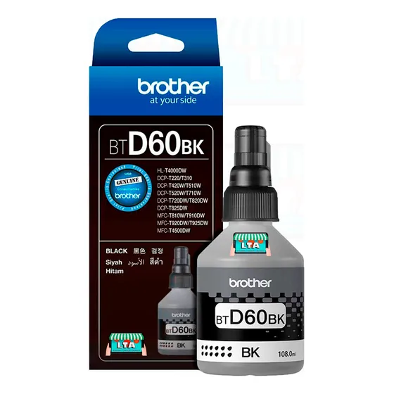 Botella 108ml Tinta Negra Original Brother Dcp-t720dw