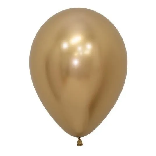 Globo Dorado R12 Sempertex Reflex/cromado 50 unidades
