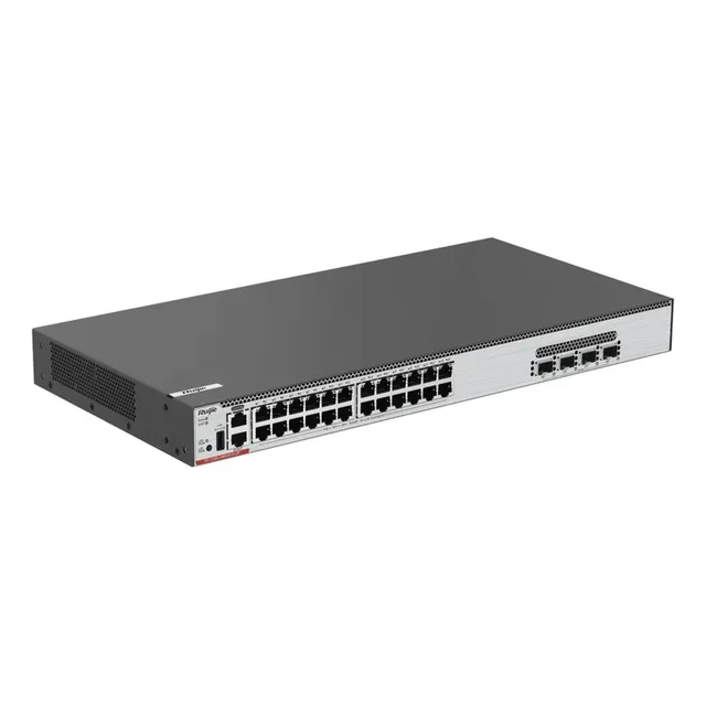 Switch Core Poe 802.3bt 370w Capa 3 24 P Rg-cs86-24mg4vs-up