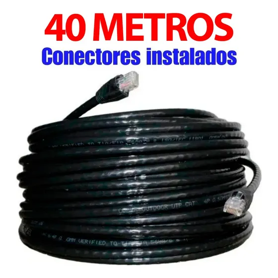 40 Mts Exterior Cable Utp Cat5e Intemperie Redes