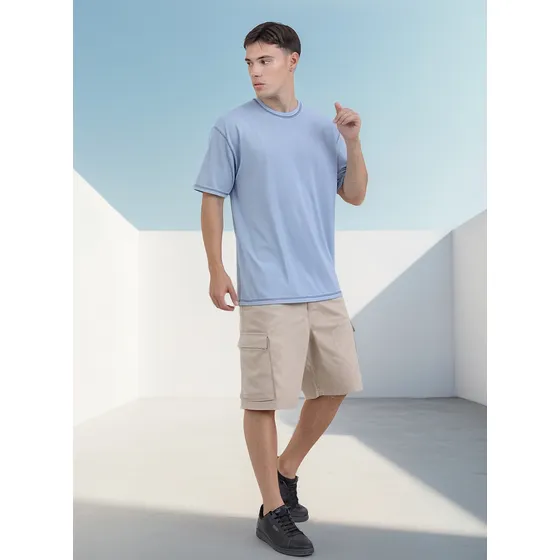 Bermuda Gabardina Viste Vilo Mom Cargo