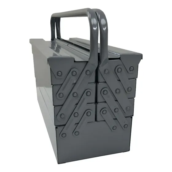 Caixa Ferramenta 7 Gavetas 50 Cm Cabo Fixo Reforçada 3 5 Cor Cinza