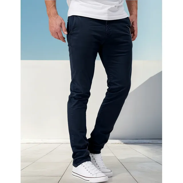 Pantalon Para Hombre De Drill Semipitillo Strecht