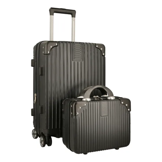 Set X 2 Valija Carry On Cabina Chica + Neceser Beauty Rígido