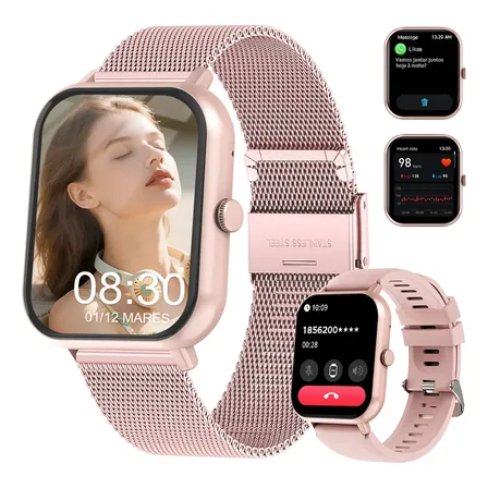 Relógio Inteligente Smartwatch Feminino Esporte Original Rosa
