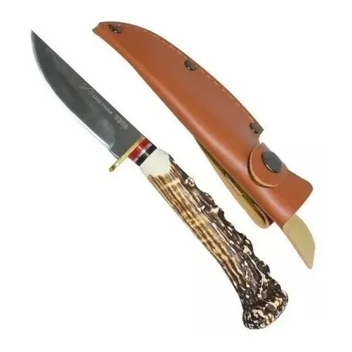 Cuchillo 3 1/2  Imitacion Cuerno Con Funda Lion Tools