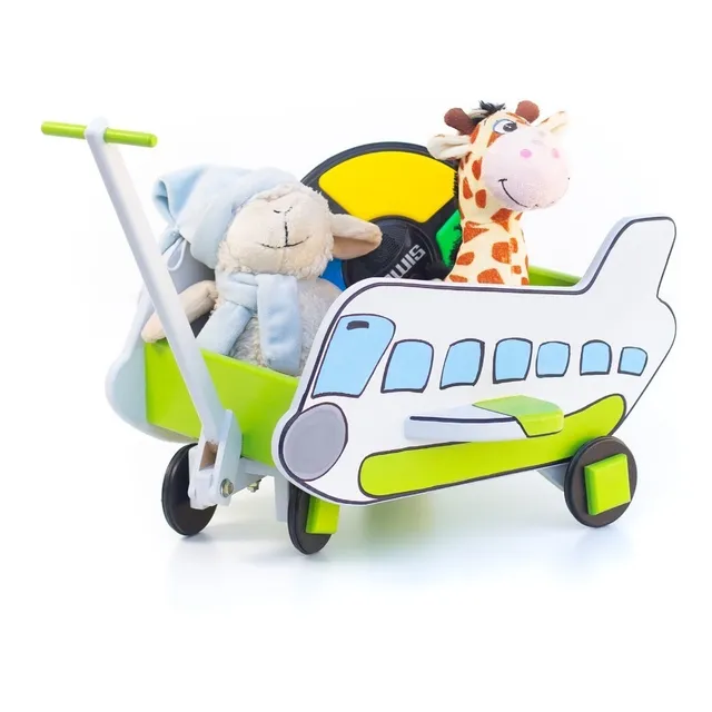 Carro Arrastre Madera Caminador Animales Infantil Montessori
