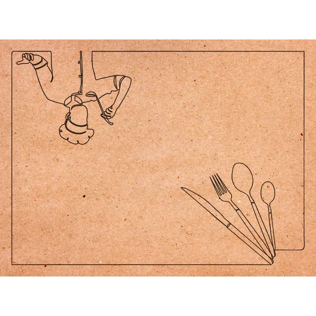 Mantel Individual Generico Papel Rectangular 40x30cm X 200u