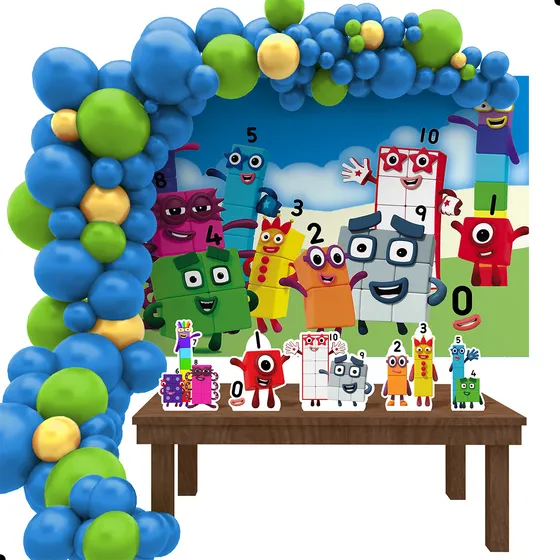 Kit Decoração De Festa Infantil Numberblocks G