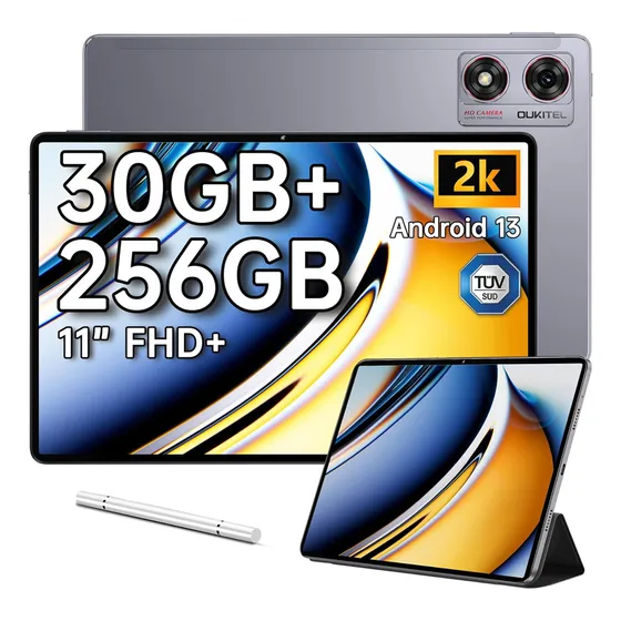 Tablet Oukitel Ot8 11 PuLG 6+24gb Ram 256gb Rom Lte And 13 Color Gris