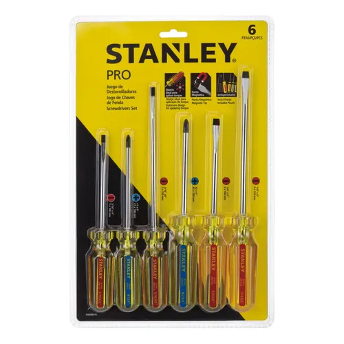 Juego De 6 Destornilladores Imantados Pro Stht69170 Stanley