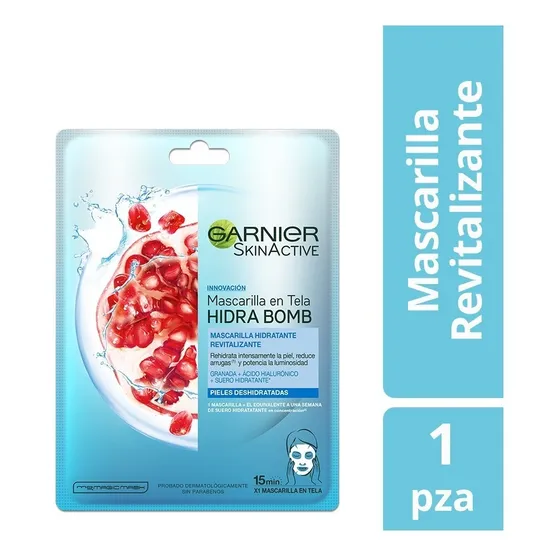Mascarilla Hidra Revitalizante Garnier Piel Deshidratada 28g