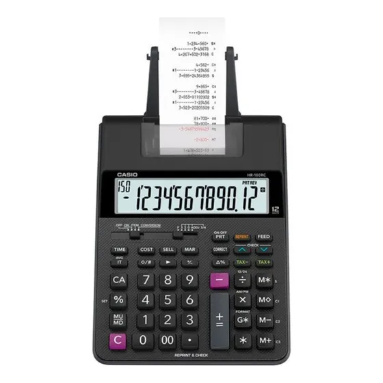 Sumadora Casio Original Hr 100rc De Escritorio X1 Unidad