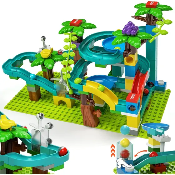 Burgkidz Bloques De Construcción Compatibles Con Marble Run 