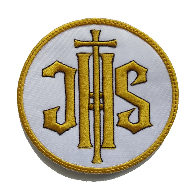 Parche Bordado Jhs Liturgico Ornamento Catolico Iglesia