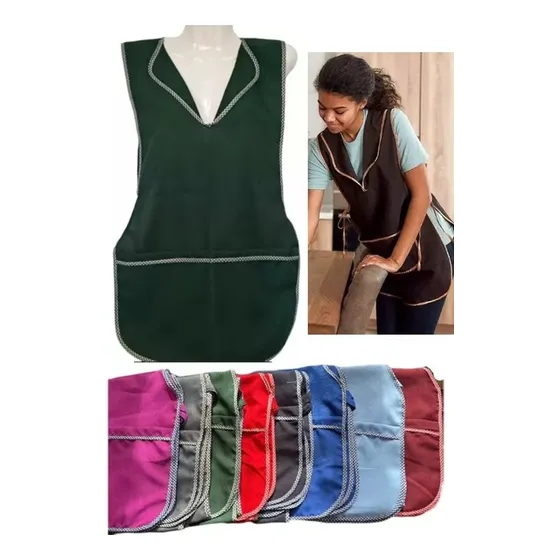 Pack 2 Delantal Pechera Impermeable Anti-mancha Ajustable