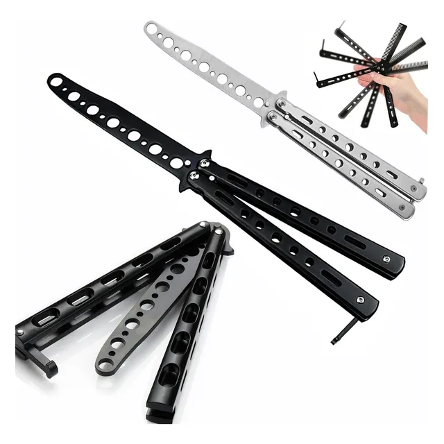 Cuchillo Táctico Acero De Mariposa Para Entrenamiento
