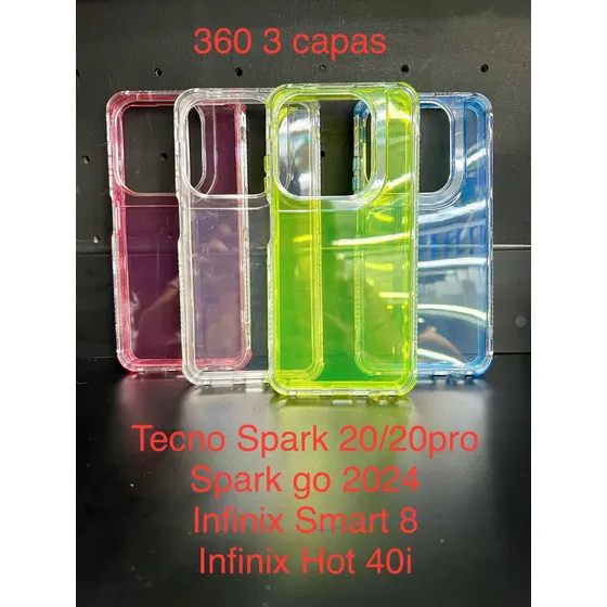 Case 360 Tecno Spark 20/20 Pro Go 2024 Hot 40i Smart 8
