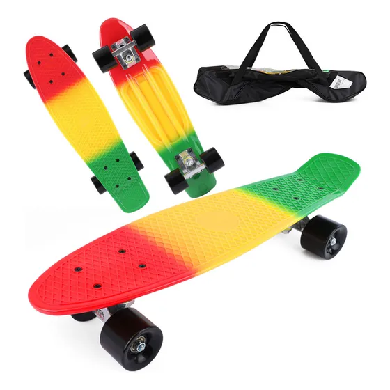 Patineta Skateboard Tipo Penny Cruiser Freestyle Rueda Luces