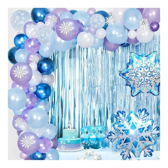 Kit De Arco De Guirnalda De Globos Congelados, Decoración De
