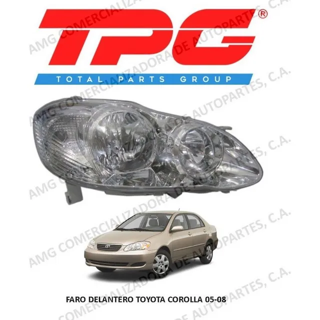 Faro Toyota Corolla New Sensation 03-08 Derecho Tpg