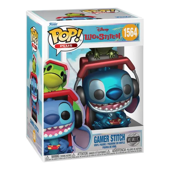 Funko Pop! Plus Disney Lilo Y Stitch - Gamer Stitch Metalico