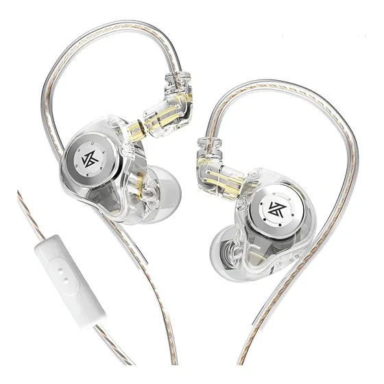 Auriculares in-ear gamer KZ Gamer EDX Pro con Micrófono KZ EDX Pro con Mic blanco | Cuotas sin interés