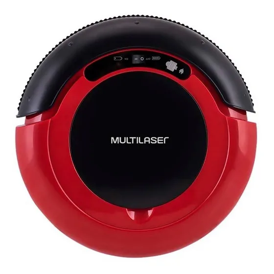 Aspiradora robot Multilaser HO041 rojo y negra 220V