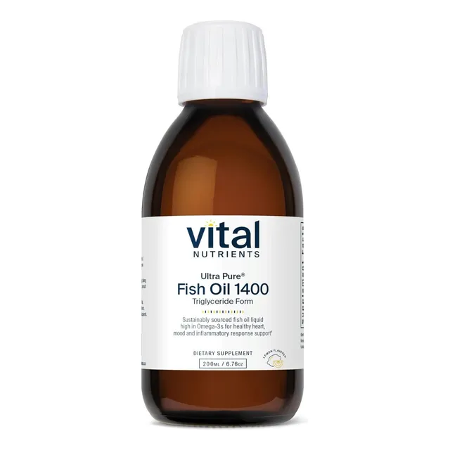 Aceite De Pescado 1400 Ultra Puro Vital Nutrients 200 Ml